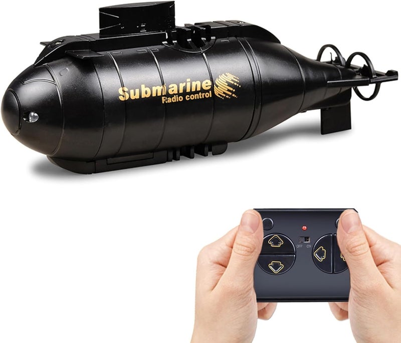 Liated Mini Remote Control Submarine Radio Nuclear Submarine RC Race Boat Ship Fish Tank Toy Waterproof 6 Chanel Toy RC Boat Best Gift for Kids Boys - Image 1